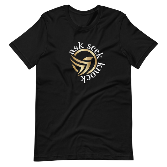 Ask, Seek, Knock short sleeve Black T