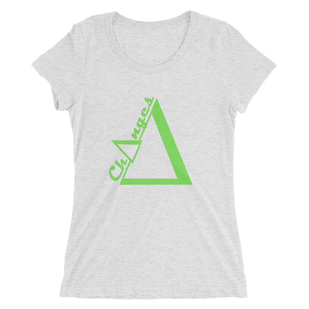 Ch∆nges© LimeGreen logo Ladies short sleeve
