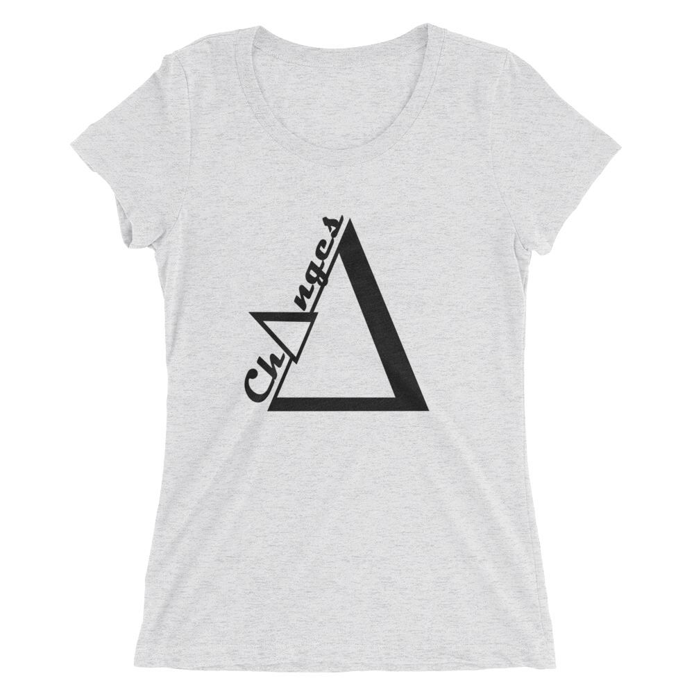 Ch∆nges© 2.0 Black logo Ladies' short sleeve