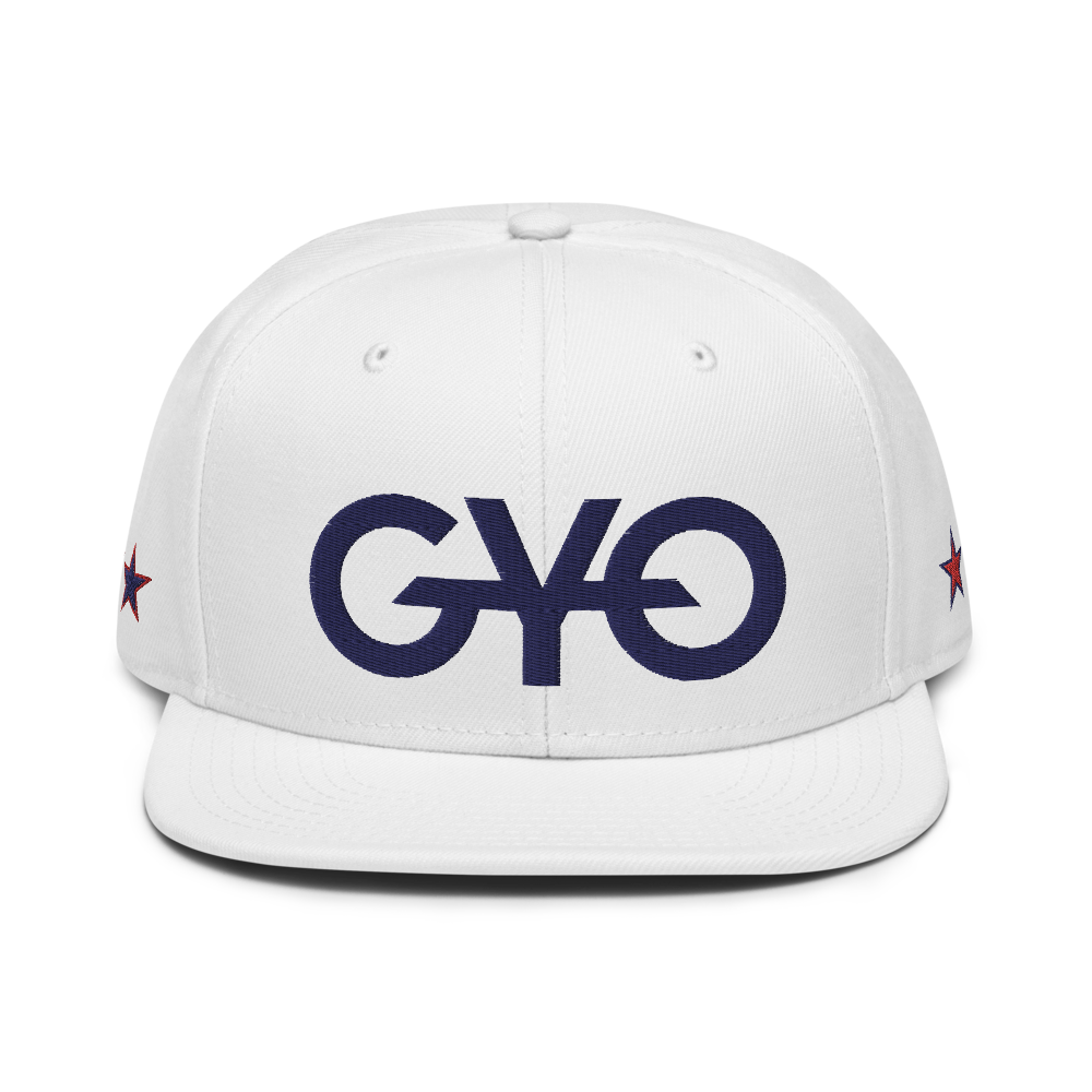 White Stars & Stripes Snapback