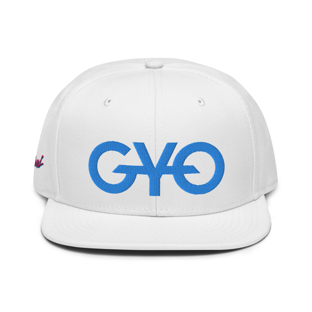 Southbeach White/Aqua Blue GYO Snapback