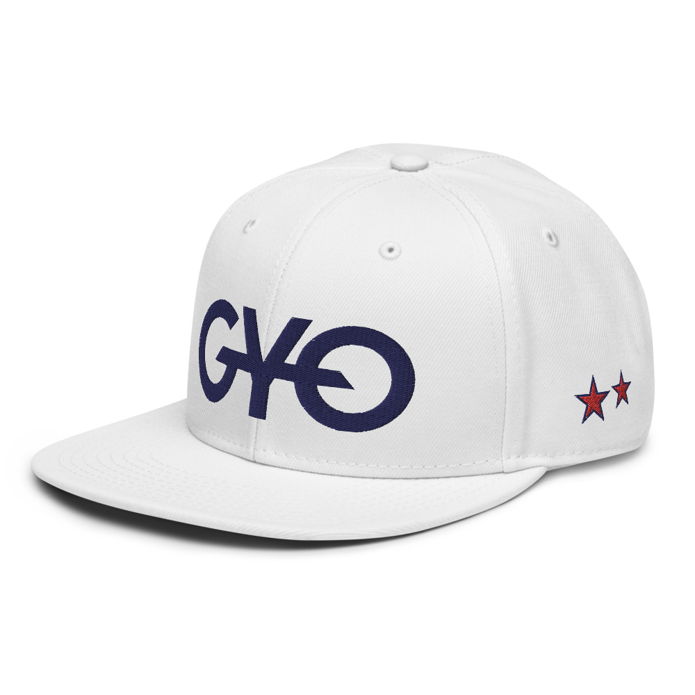 White Stars & Stripes Snapback