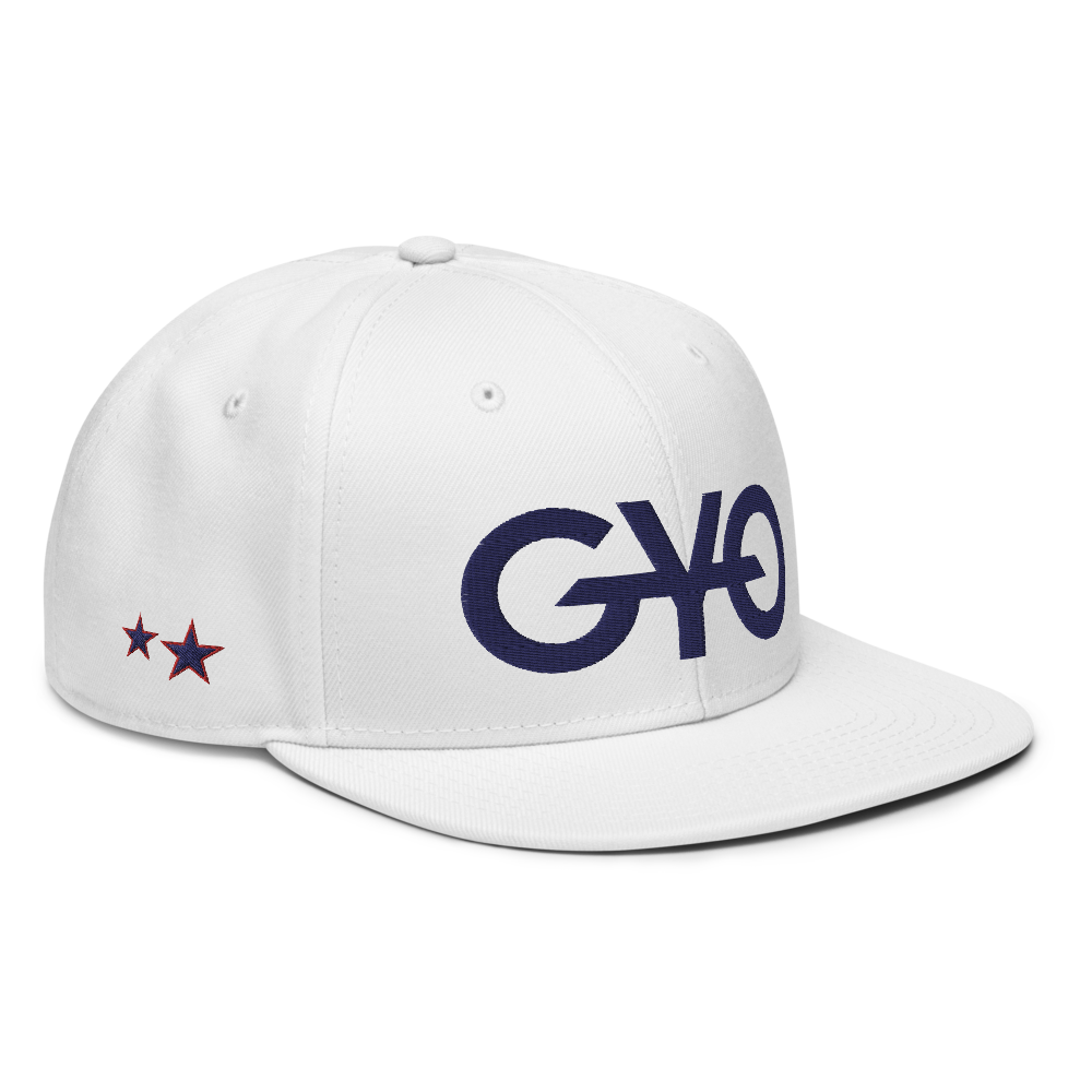 White Stars & Stripes Snapback