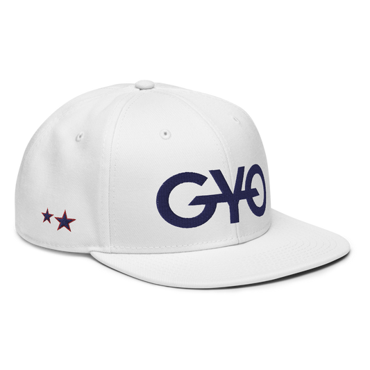 White Stars & Stripes Snapback
