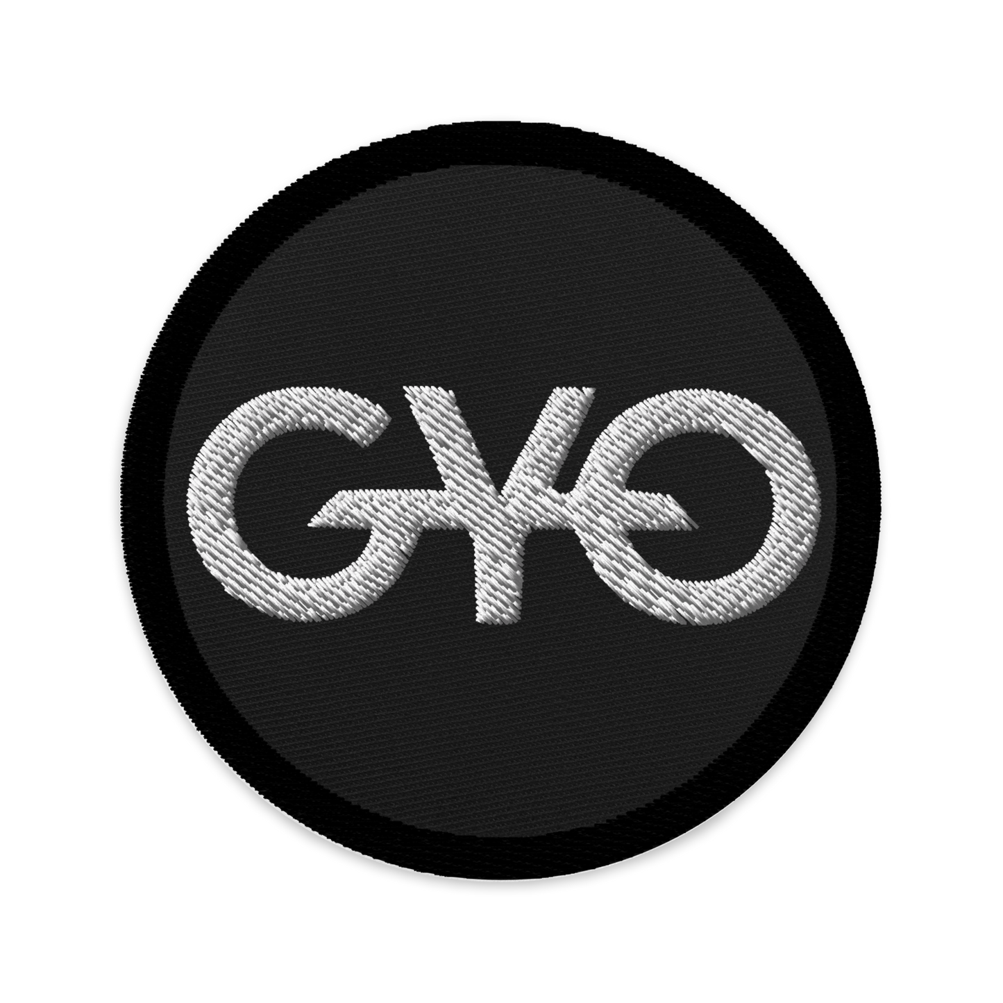 GYO White/Black Embroidered Patch
