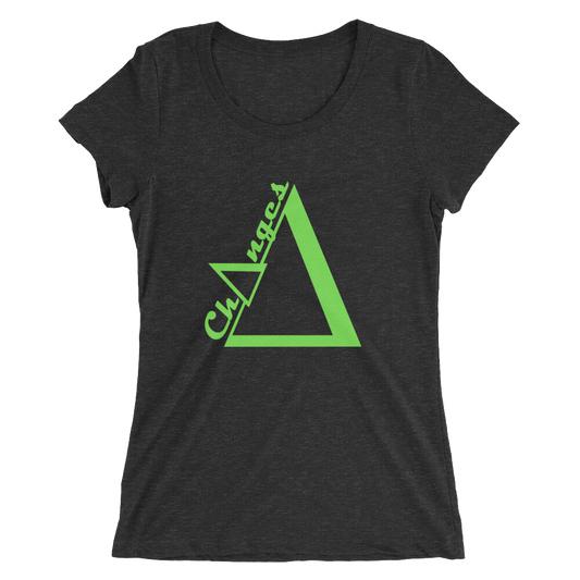 Ch∆nges© LimeGreen logo Ladies short sleeve